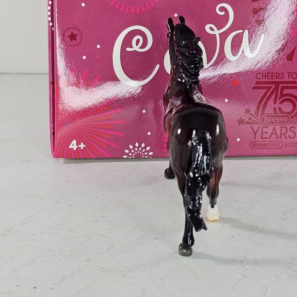 2025 Breyerfest Stablemate Cava Mirado Cantering Andalusian Glossy Dapple Bay - Picture 6 of 9